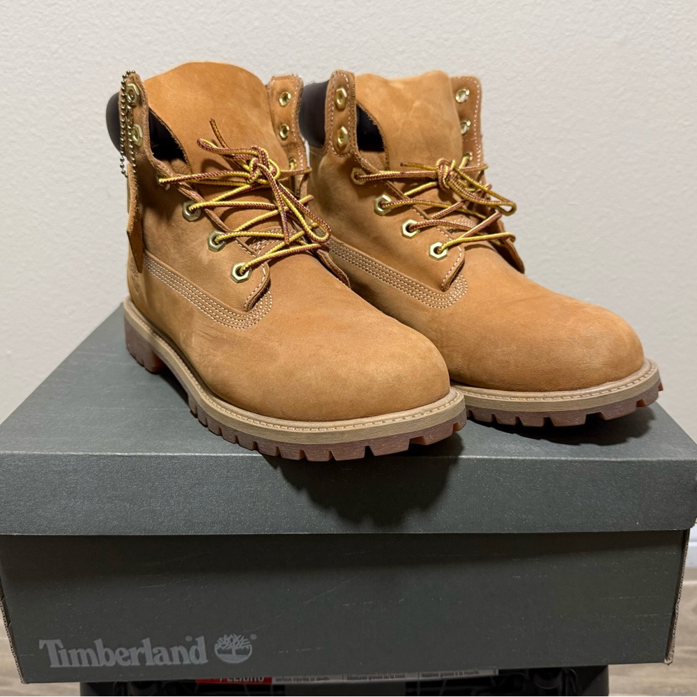 6in premium wheat nubuck timberlands